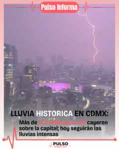 Lluvias golpean a la CDMX: caen más de 21.2 millones de metros cúbicos de agua y prevén más precipitaciones
